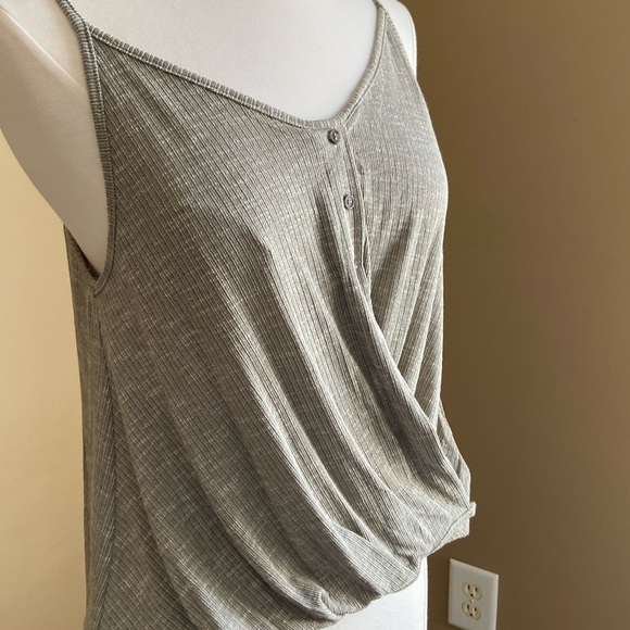 NWT Sage Ribbed Summer Top - Large - Picture 2 of 5